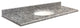 Quartz 61"x22" Vanity Top, 8" Contour, Overture, White Bowl