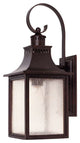 Monte Grande Outdoor Wall-Mount Lantern, English Bronze, 17.75"
