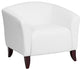 Hercules Imperial Series Leather Chair, White, 32"x29"x30"