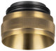 Bezel, Knurled Patina Brass2.75"Lx2.75"Wx1"H
