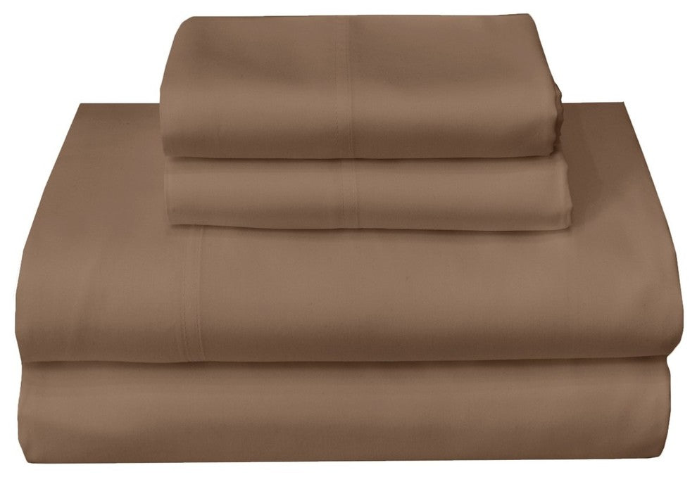 Abripedic Tencel Lyocell Sheet Set, 300 TC, Taupe, King