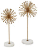 Tozai Spindles Set of 2 Sculpture on Marble Base
