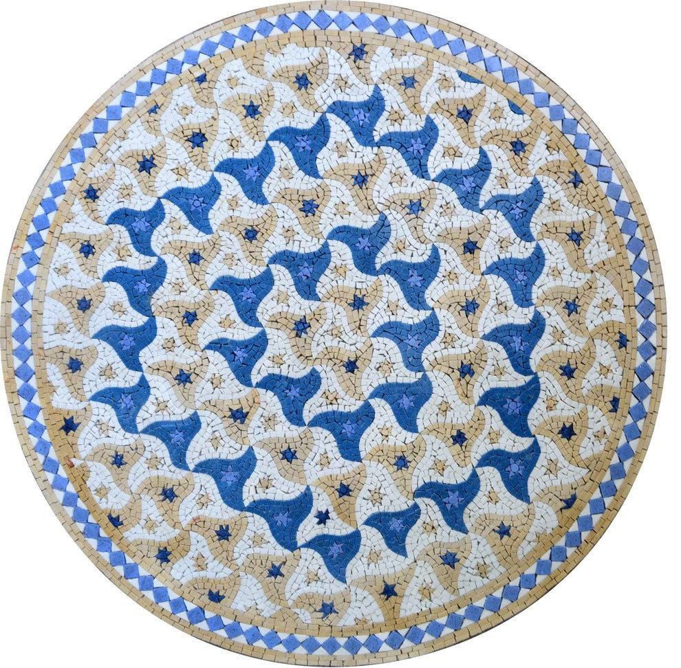 Pattern Stars Mosaic, Nabila, 31"x31"