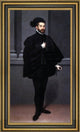 Giovanni Battista Moroni The Black Knight Framed Premium Canvas Print, 14"x28"