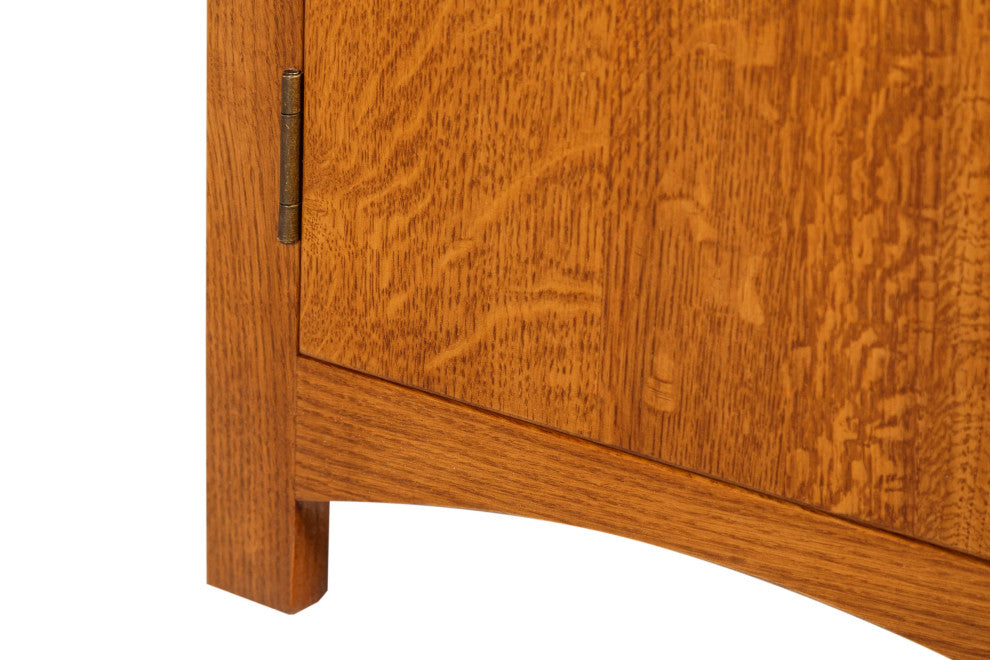 Mission Quarter Sawn Oak 1 Door, 1 Drawer Nightstand, Michael's Cherry