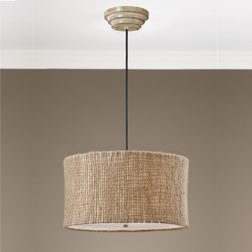 Uttermost Burleson 3-Light Drum Pendant