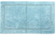 Bath Rug Cotton Solid Color Regency Pattern, Arctic Blue, 34"x21"