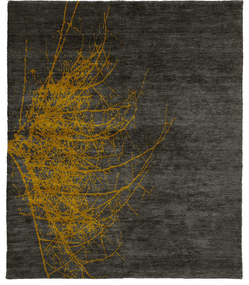 Gobi B Hand Knotted Tibetan Rug, 6' Square
