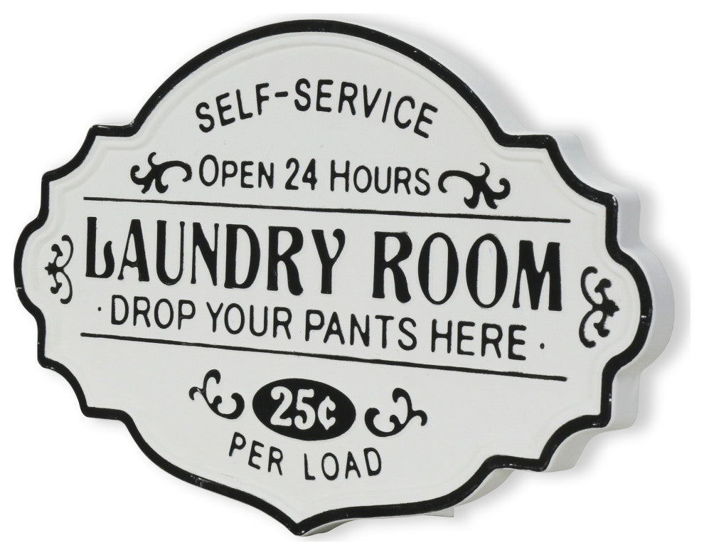 Dafina Rustic Laundry Sign