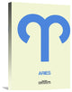 "Aries Zodiac Sign Blue" Fine Art Print