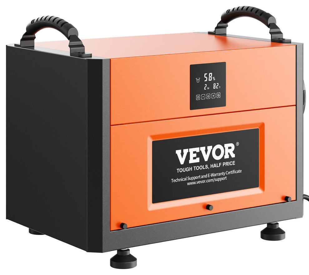 VEVOR 156 PPD Commercial Dehumidifier with Pump Drain Hose for Crawl Spaces