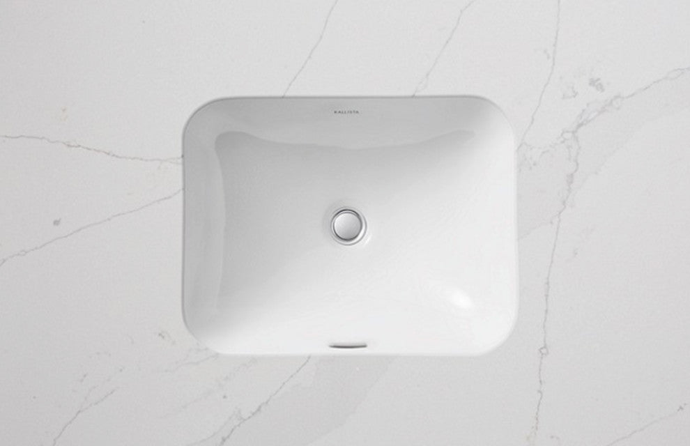 Perfect Under-Mount Basin, Soft Rectangle With Overflow