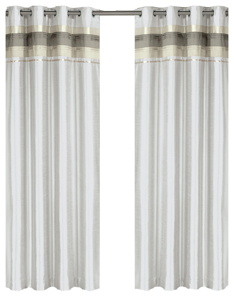 Milan Blackout Multilayer Energy-Saving Curtain, White, 54"x108" Single