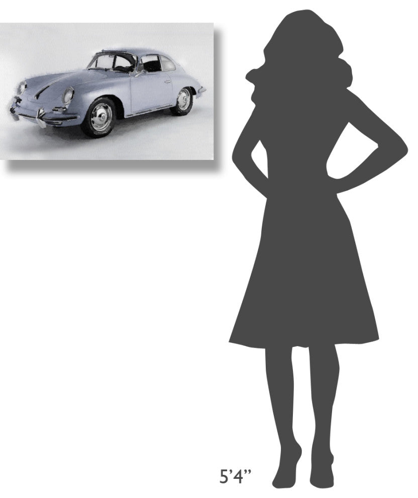 "1964 Porsche 356B Watercolor" Fine Art Print