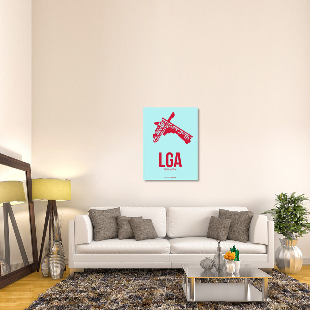 "LGA New York Poster 2" Fine Art Print