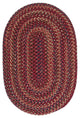 Colonial Mills Midnight MN87 Burnt Brick Traditional Area Rug, Round 10'x10'