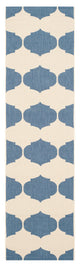 Safavieh Courtyard Cy6162-233 Beige, Blue Area Rug, 2'3" X 8'0"