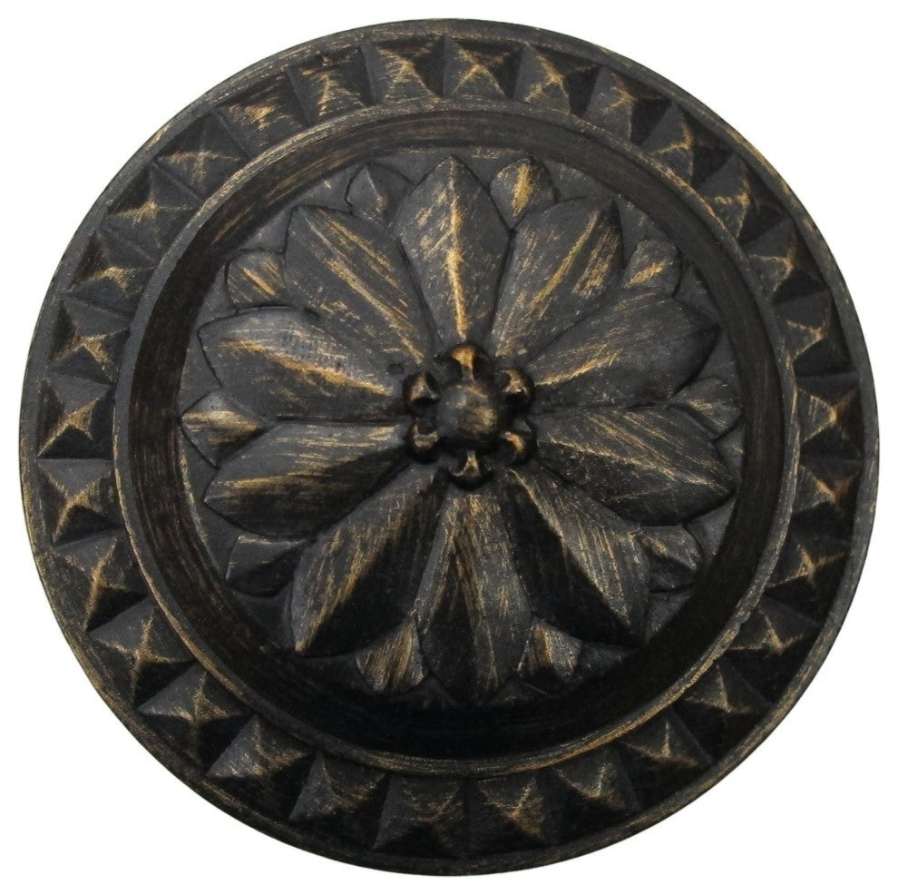 Colette Drapery Medallion Holdback, Burnt Gold