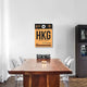 "HKG Hog Kong Luggage Tag 2" Fine Art Print