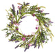 Vickerman 24" Artificial Purple Lilac Wild Flower Wreath