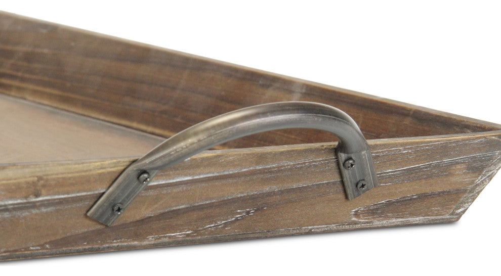 Tapered Wooden Serving Tray