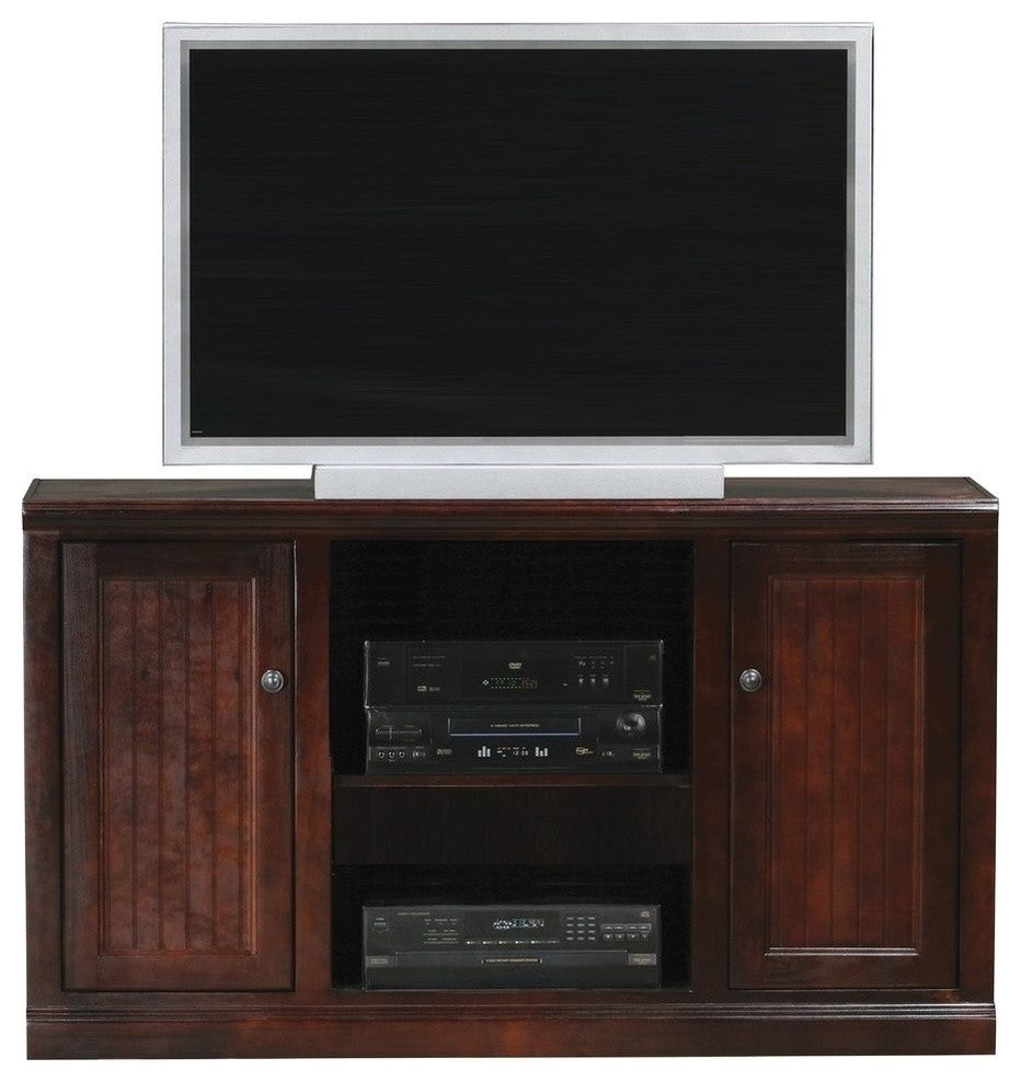 Eagle Furniture 55" Coastal, Thin-Screen Entertainment Console, Black
