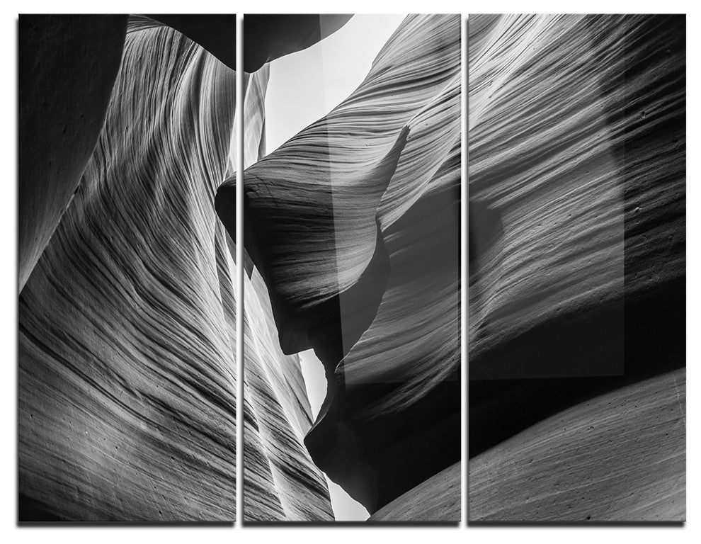 "Lower Antelope Canyon" Photo Metal Wall Art, 3 Panels, 36"x28"