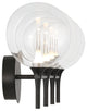 Iissa, Vanity, 4Lt, Matte Black, Clear Glass