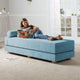 Alon Daybed Queen Size Convertible Sleeper, Turquoise Chenille