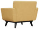 James Mustard Yellow Linen Chair