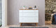 Sevilla Mid-Century 3-Drawer Dresser, White