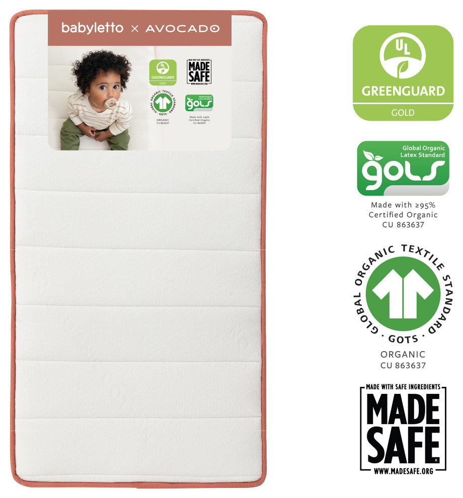 babyletto x Avocado Dual-stage, Organic and Non-Toxic Crib Mattress