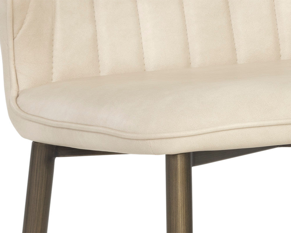 Clinton Dining Chair, Bronze, Bravo Cream, Set of 2