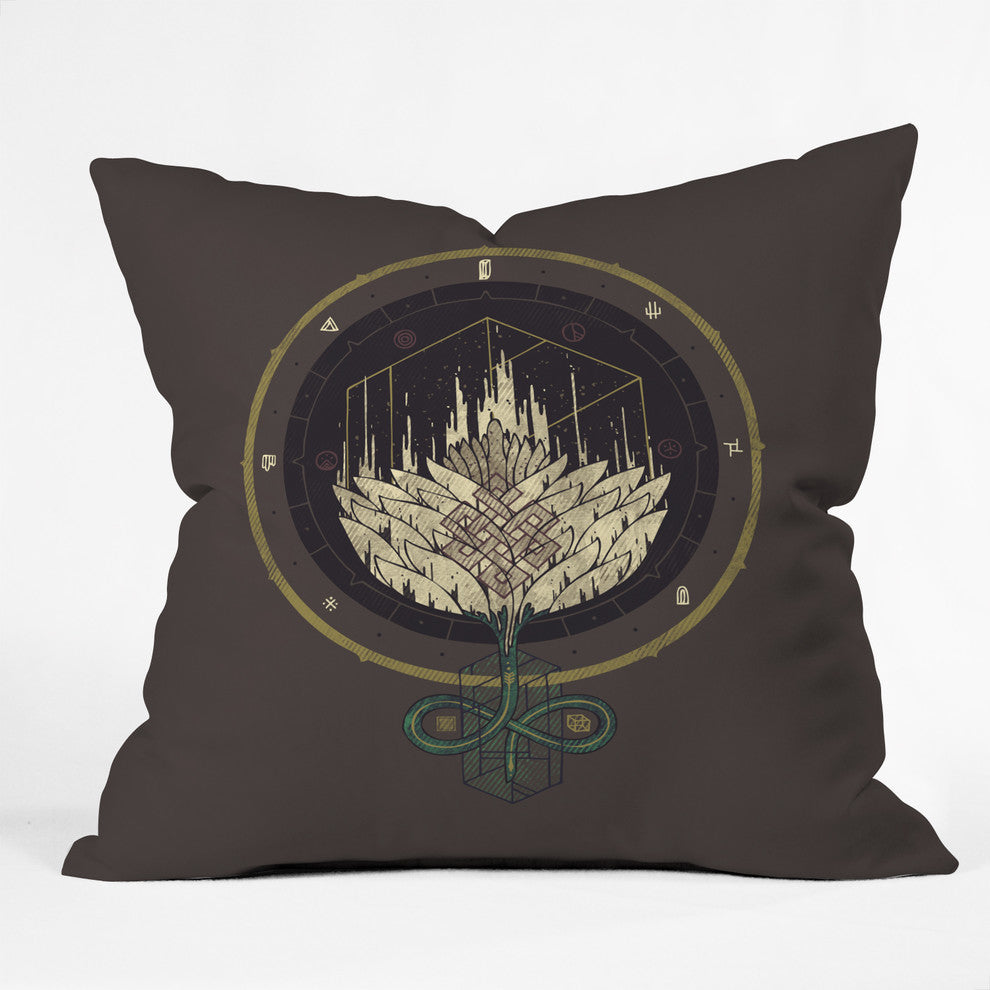 Deny Designs Hector Mansilla Fading Dahlia Outdoor Throw Pillow
