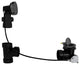 40 ABS 35" Cable Drive Bath Waste - Ball Joint Head In Powder Coated Black