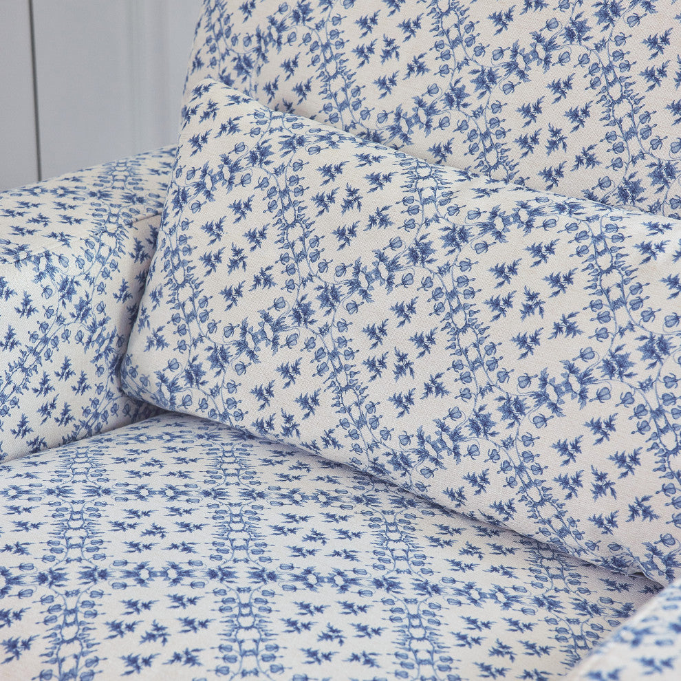 Sarah Flint x Namesake Crawford Swivel Glider in Eco-Performance Fabric, Blue