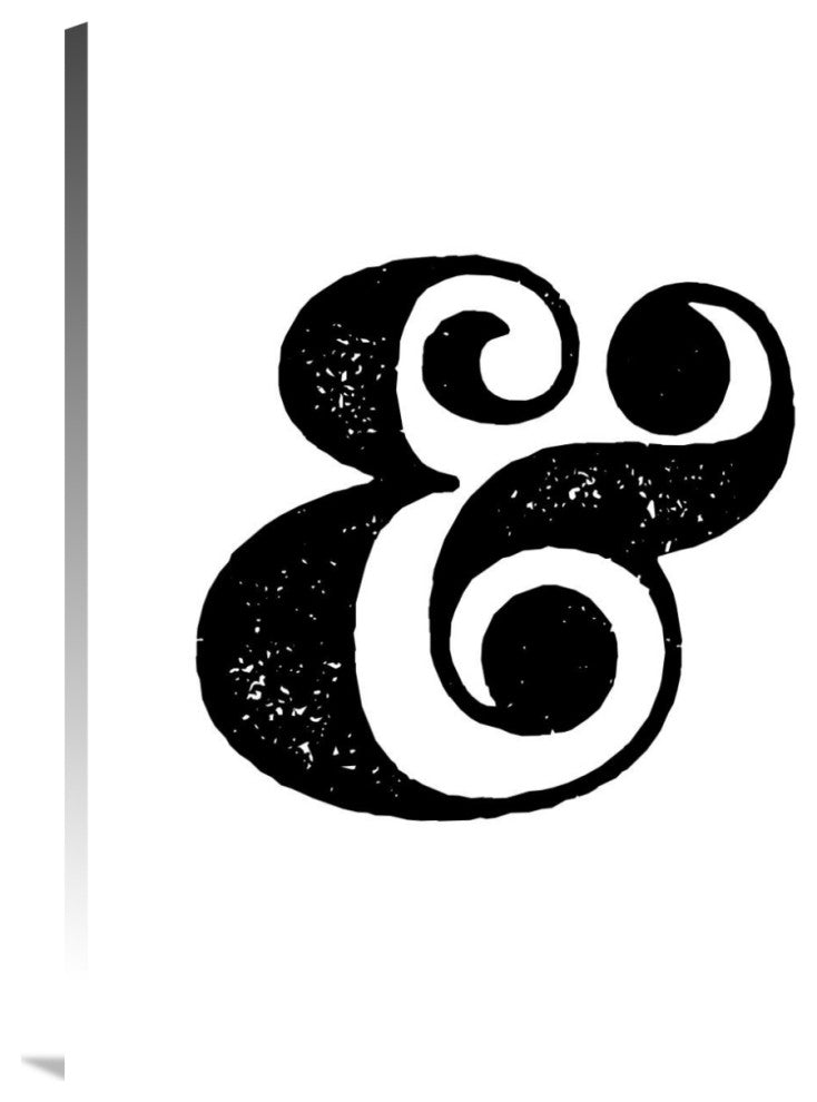 "Ampersand Poster White" Fine Art Print