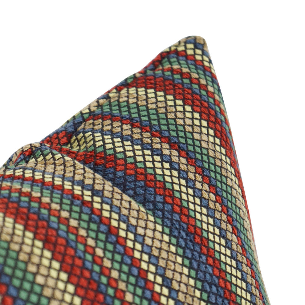 17" Jacquard Throw Pillows With Inserts, Set of 4, Vasan Crayol