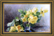 Ermocrate Bucchi Le Rose Gialle Framed Premium Canvas Print, 16"x24"