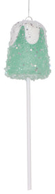 Vickerman 10" Green Gumdrop Lollipop Ornament, 3 per bag.