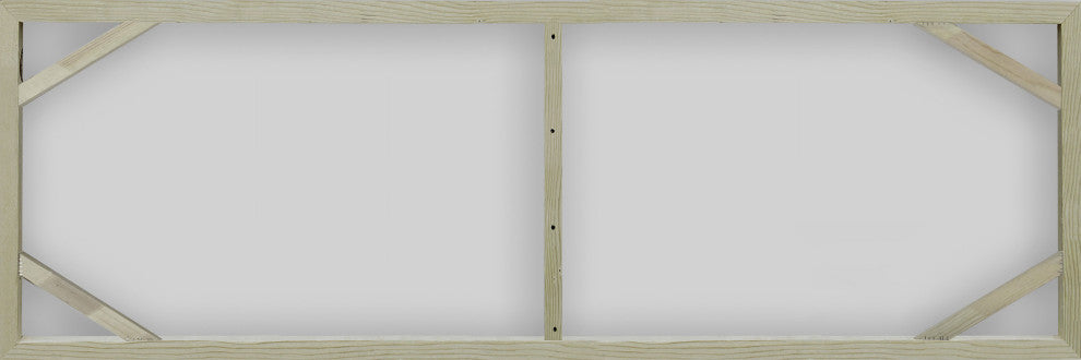 "Paralepa" Painting Print on Brushed Aluminum, 45"x15"