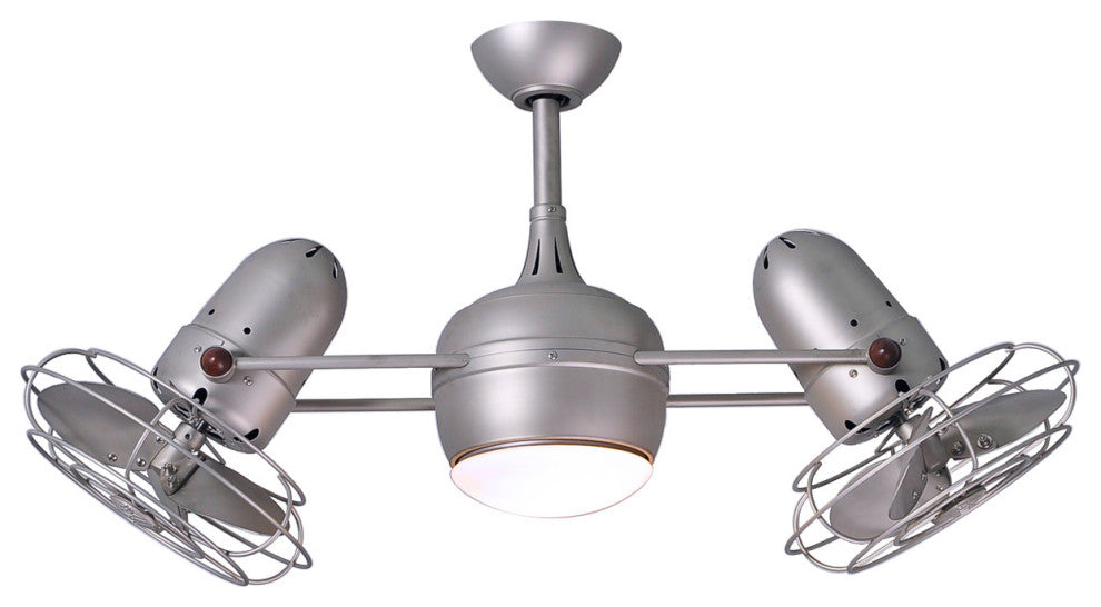 Matthews Fan, Dagny LK Rotational Ceiling Fan with Lighting Kit, Brushed Nickel,