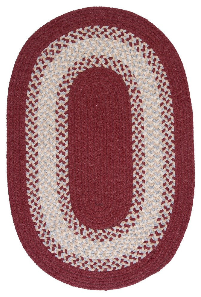 Colonial Mills North Ridge NG79 Berry Traditional Area Rug, Oval 2'x8'
