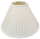 Coolie Empire Side Pleat Basic Lampshade, White, 6"x16"x10"