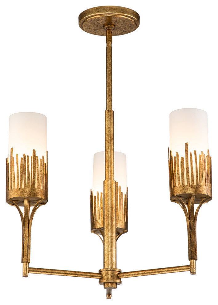 Sawgrass 3 Lt Chandelier in Gold