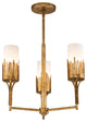 Sawgrass 3 Lt Chandelier in Gold