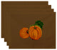 18x14" Pumpkin Patch, Holiday Print Placemat, Orange, Set of 4
