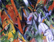 Franz Marc In the Rain - 21" x 28" Premium Canvas Print
