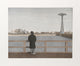 Max Ferguson "Coney Island, Self-Portrait, Color" Etching