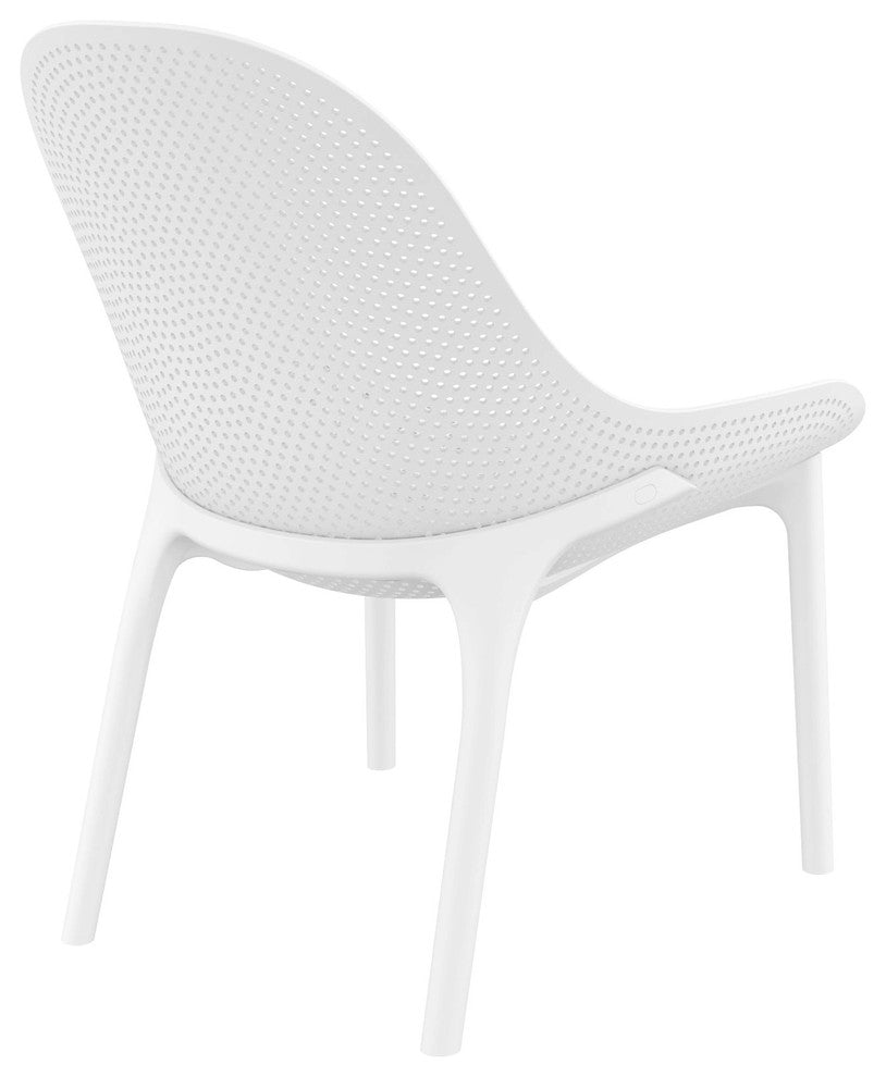 Compamia Sky Lounge Chair, Set of 2, White